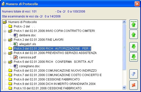 ricerca num protocollo